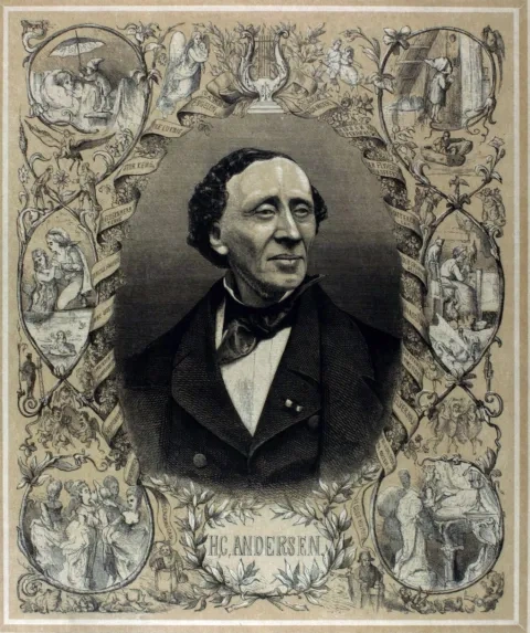 W. Obermann: Hans Christian Andersen, Dánska kráľovská knižnica, Kodaň
