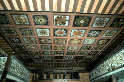 Kazetový strop v Kostole všetkých sv. v Tvrdošíne, 15. stor.
