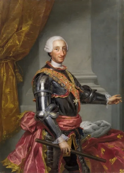 Anton Raphael Mengs: Karol III., 1765, Prado, Madrid
