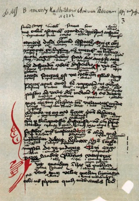 Wincenty Kadłubek: Chronica Polonorum, strana s poznámkami, 1612
