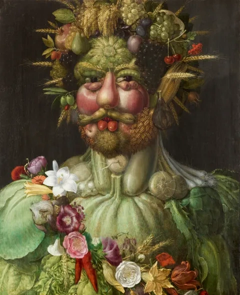 Giuseppe Arcimboldo: Vertrumnus, okolo 1590, zámok Skokloster, Švédsko