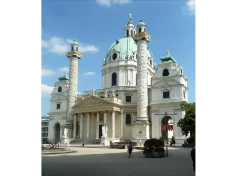 Johann Bernhard Fischer z Erlachu: Kostol sv. Karola Boromejského, 1715 – 37, Viedeň