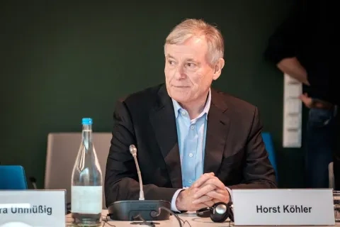 Horst Köhler na podujatí organizovanom Nadáciou Heinricha Bölla, február 2016, Berlín
