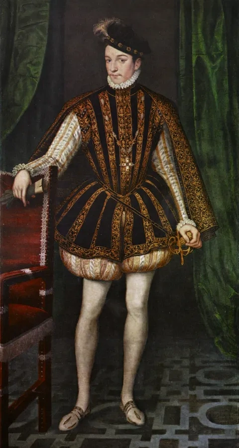 Francois Clouet: Karol IX., francúzsky kráľ, 1569, Kunsthistorisches Museum, Viedeň
