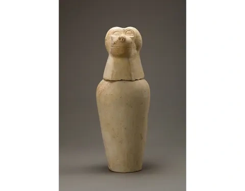 Egyptská kanopa s hlavou Hapiho, okolo 712 – 664 pred n. l.