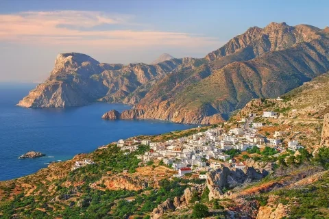 Pohľad na ostrov Karpathos