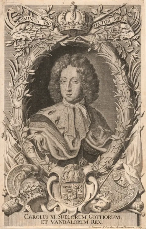 Samuel Blesendorf: Podobizeň kráľa Karola XI., 1680 – 1700, Slovenská národná galéria