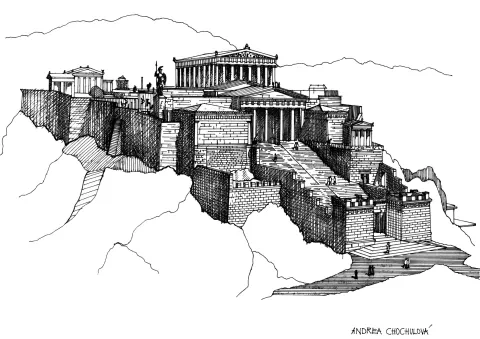 Akropola v Aténach, rekonštrukcia