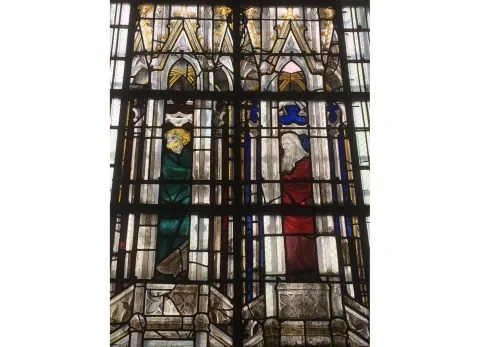 Vitráž zo Sainte-Chapelle, začiatok 15. stor.