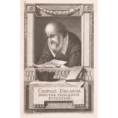 Jan Balzer podľa Johanna Kleinharda: Kozma Pražský, mediryt, 1772 – 99, Rijksmuseum, Amsterdam