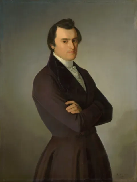 Jozef Božetech Klemens: Portrét M. M. Hodžu, 1846, Slovenská národná galéria