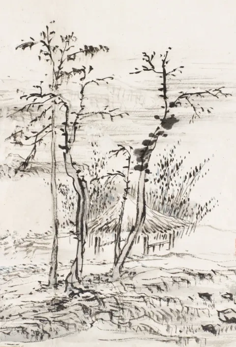 Kim Hong-do: Krajina, koniec 18. stor., Los Angeles Country Museum of Art