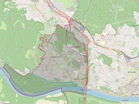 Mapa mestskej časti