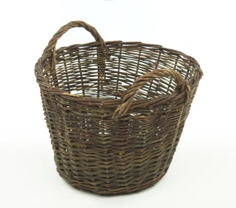 košík z nelúpaného vŕ﻿bového prútia, 1950