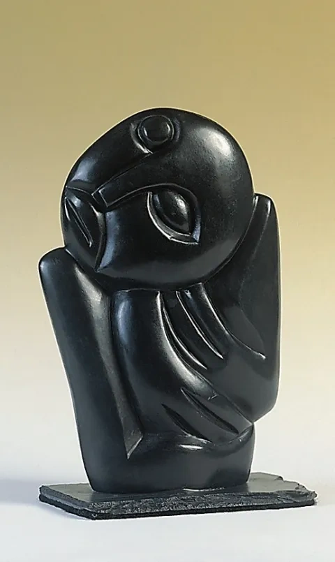 Muzonde Dhliwayo: Osamelý muž, čierny serpentín, 20. stor.
