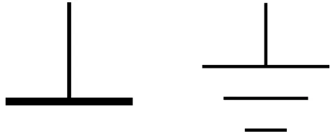 Schematické značky pre kostru používané v elektrických schémach
