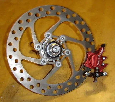 Kotúčová brzda horského bicykla