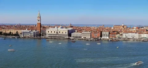 Benátky, kampanila sv. Marka , Chrám sv. Marka a Dóžov palác