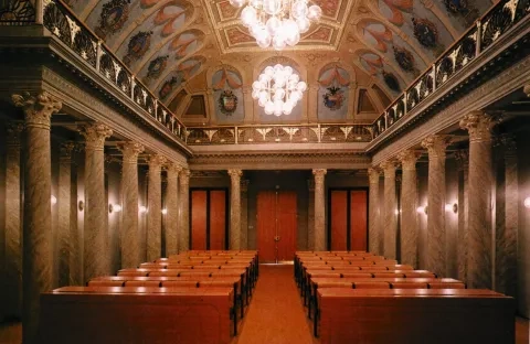 Interiér hlavnej sály Župného domu, 1779, Košice
