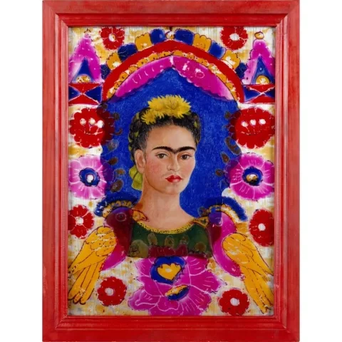 Frida Kahlo: Autoportrét, 1938, olej na hliníkovej platni, Musée National d’Art Moderne, Paríž
