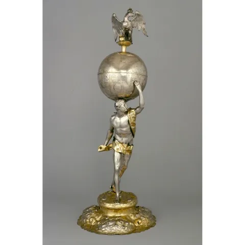 Atlas nesúci hviezdny glóbus, 17. stor., Kunstgewerbemuseum, Štátne múzeá, Berlín