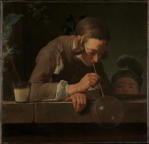 Jean-Baptiste Siméon Chardin: Mydlové bubliny, 1733 – 34