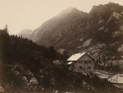 Karol Divald st.: Veľká Studená dolina s horskou chatou, 1887, SNG