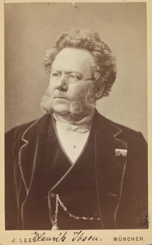 Joseph Leeb: Portrét Henrika Ibsena, 1876, Nórska národná knižnica
