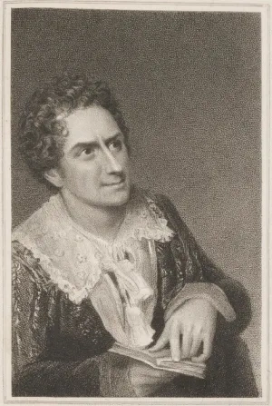 Thomas Woolnoth: Edmund Kean ako Hamlet, 1818, National Portrait Gallery

