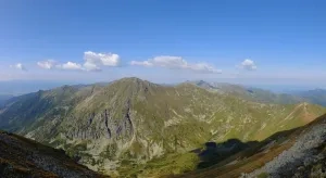 Jakubiná (2 194 m n. m.), pohľad z vrchu Klin
