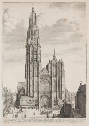 Václav Hollar: Antverpská katedrála, 1649, Národná galéria, Praha
