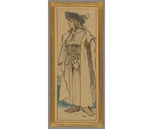 Mikoláš Aleš: Postava slovenského zbojníka, 1900 - 10, Slovenská národná galéria