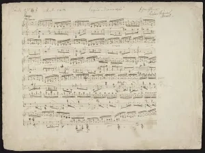 Autograf Etudy pre klavír C dur op. 10 č. 7, 1832, The Morgan Library &amp; Museum, New York