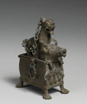 Kadidelnica s levicou útočiacou na diviaka, 6. – 7. stor., Metropolitné múzeum umenia, New York