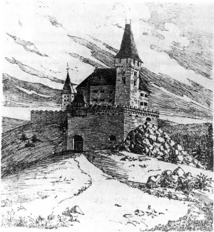 Čachtický hrad v 17. stor.