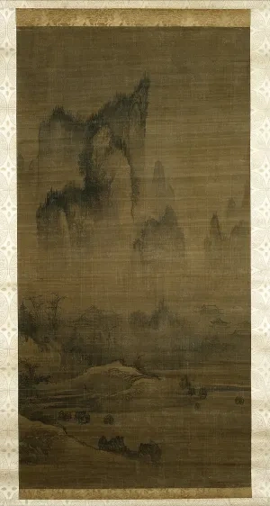 An Kjon: Večerný zvon z chrámu zahaleného hmlou, okolo 1450 – 1500, Metropolitné múzeum umenia, New York