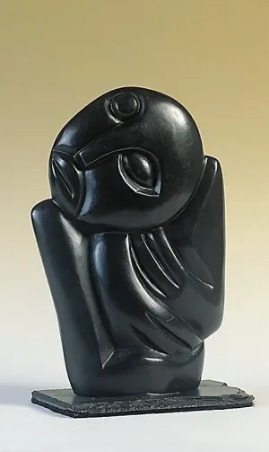 Muzonde Dhliwayo: Osamelý muž, čierny serpentín, 20. stor.
