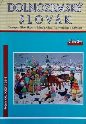Obálka časopisu Dolnozemský Slovák, Rumunsko