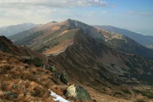 Chopok (2 024 m n. m.), pohľad z Krúpovho sedla