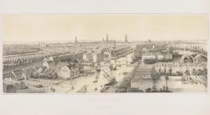 Johan Conrad Greive: Panoráma Amsterdamu, 1847 – 91, Rijksmuseum, Amsterdam