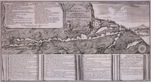 Demänovská ľadová jaskyňa, pozdĺžny rez, medirytina S. Mikovínyho