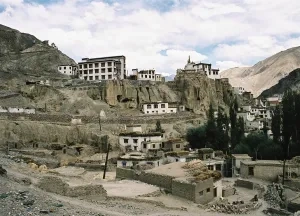 Horská dedina v Himalájach