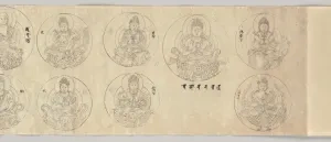 Zvitok s božstvami mandaly Diamantového sveta, 1083, Metropolitné múzeum umenia, New York