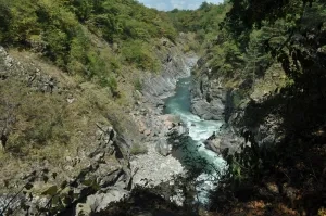 Kaňon na hornom toku rieky Belaja
