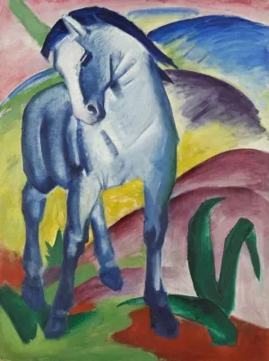 Franz Marc: Modrý kôň, olej, 1911, Lenbachhaus, Mníchov