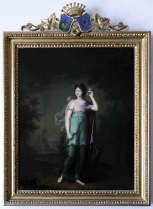 Carl Gaspar: Kontesa Antónia Zičiová ako Artemis, 1800, Západoslovenské múzeum v Trnave
