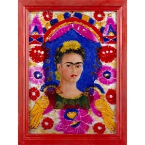 Frida Kahlo: Autoportrét, 1938, olej na hliníkovej platni, Musée National d’Art Moderne, Paríž