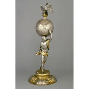 Atlas nesúci hviezdny glóbus, 17. stor., Kunstgewerbemuseum, Štátne múzeá, Berlín