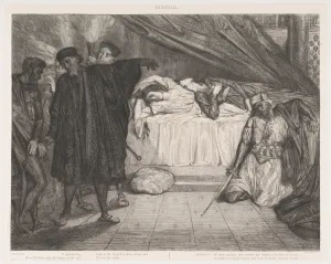 Théodore Chassériau: Ilustrácia z cyklu k Othellovi od W. Shakespeara (1844), Metropolitné múzeum umenia, New York