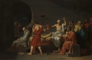Jacques Louis David: Smrť Sokrata, 1787, Metropolitné múzeum umenia, New York